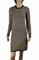 Womens Designer Clothes | FENDI soft knitted long sleeve dress 35 View 1